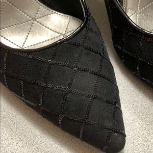 Kelly and Katie black heels